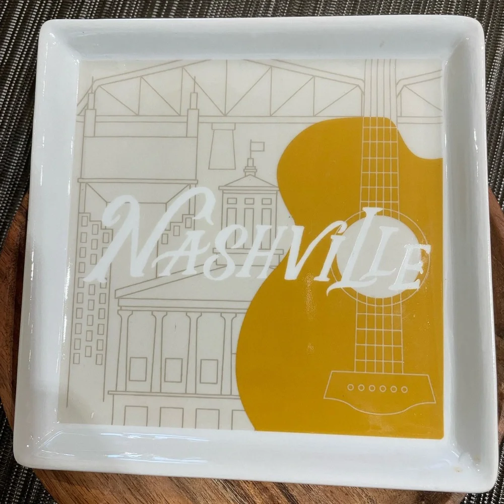 Crate & Barrel City Music Plates – Set of 6